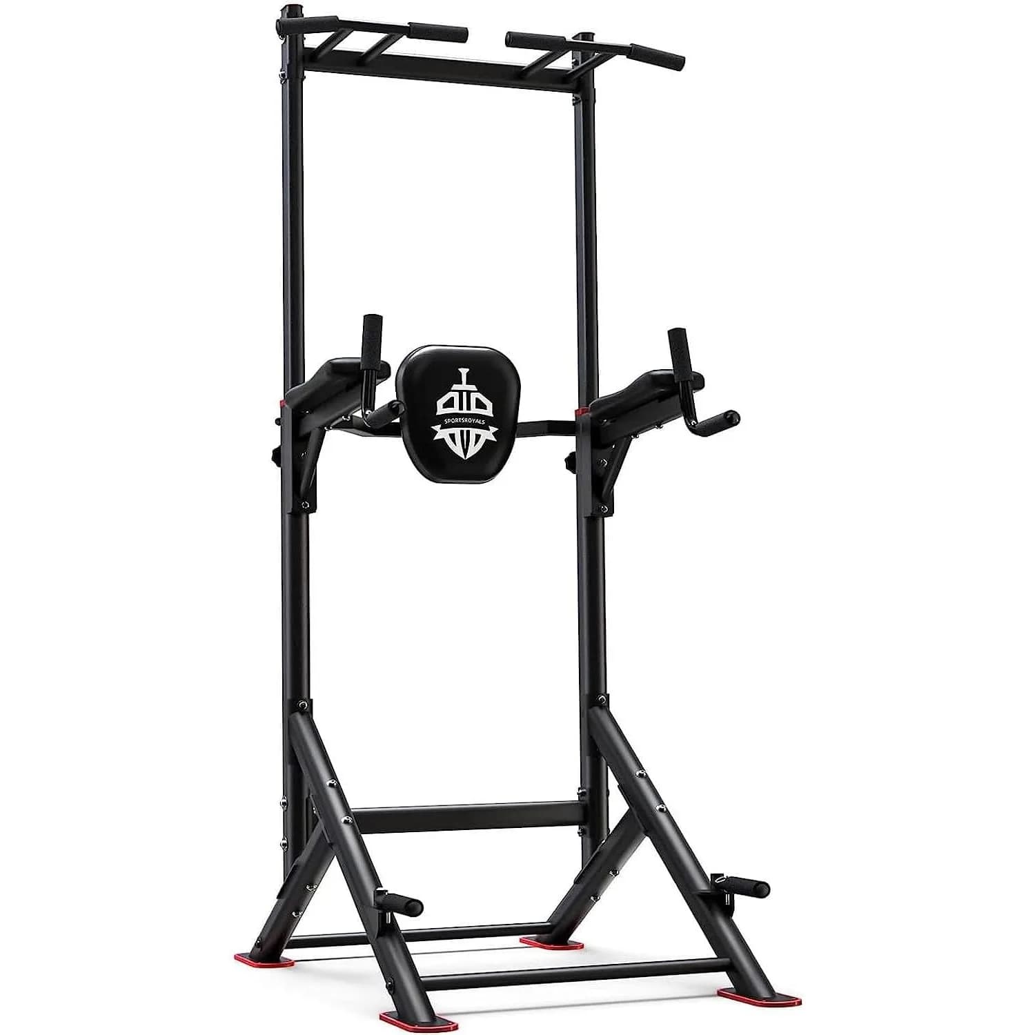 Sportsroyals Power Tower traction and dip station, 450 pounds flow, stable equipment for strength training at home.