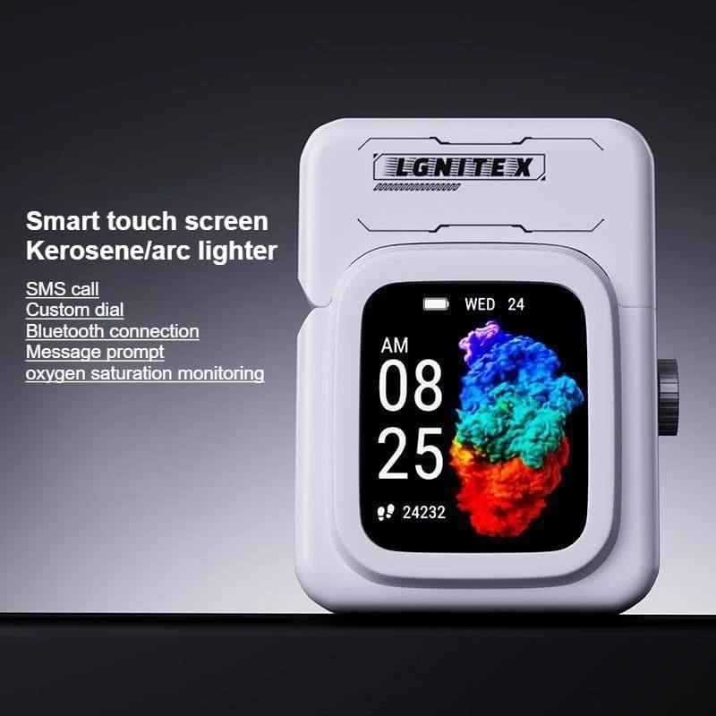 2026 nuovo accendino elettronico touch screen intelligente Bluetooth, accendino intelligente di fascia alta, accessori per sigarette, regalo da uomo