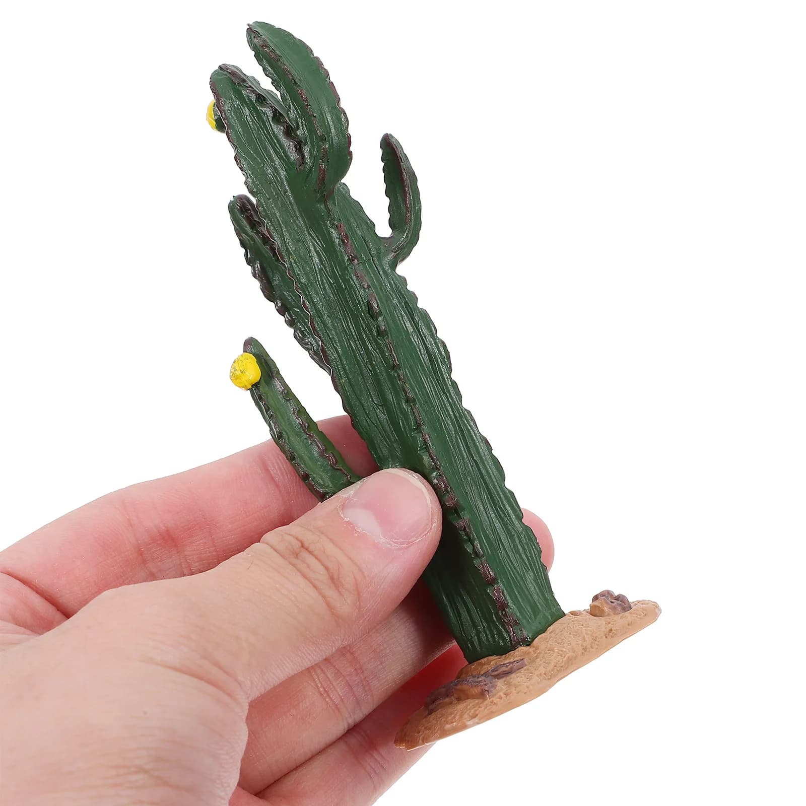 Set di 5 Mini Cactus Artificiali, Decorazioni Creative per Paesaggi in Miniatura, Decorazioni per Tavoli di Sabbia, Piante di Cactus Finte per Mini Giardini