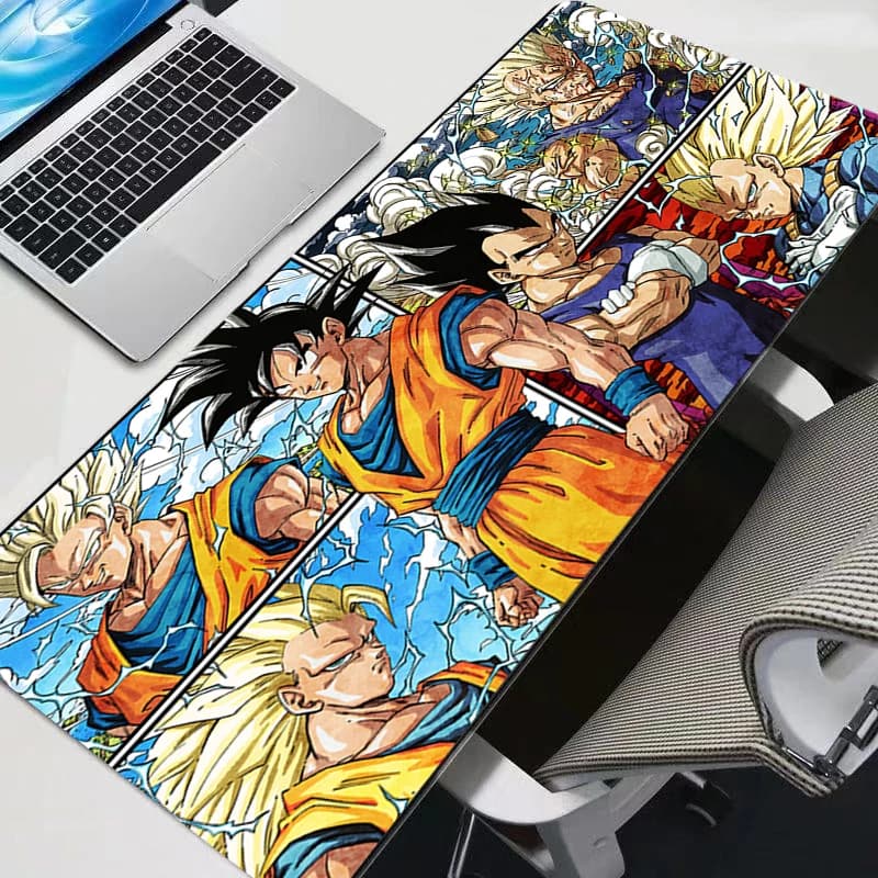Dragon Ball Z Kawaii DBZ Mouse Mat Anime Cute Girl Cabinets Gamer Computer Desk Mat Keyboard Game Accessories Mouse Mat