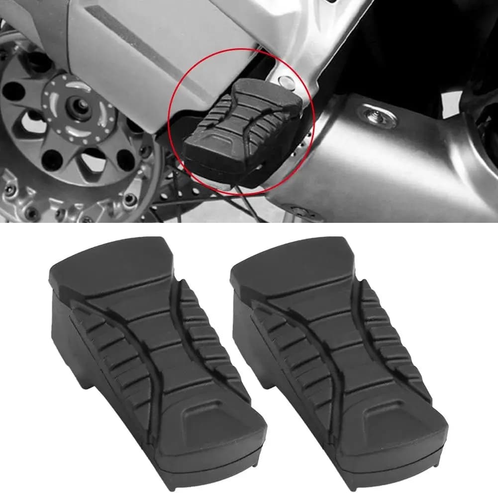 Accessorio per guanti in gomma per pedali posteriori neri per moto, adatto per BMW R1200GS LC 2013-2021 S1000XR 2015-2019