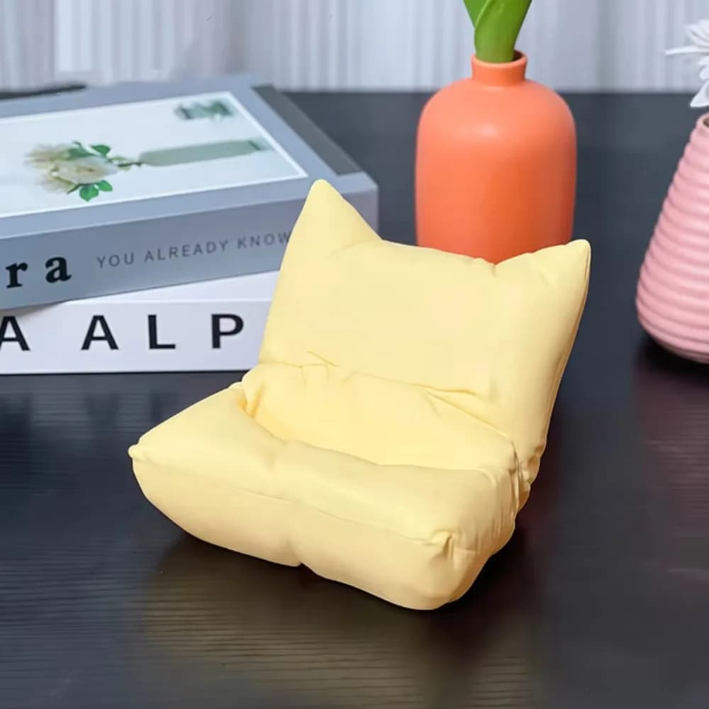 Charger Hole Sofa Phone Holder Desktop Ornament Mobile Stand Phone Bracket Multifunctional Macaron Color Chair Phone Rack