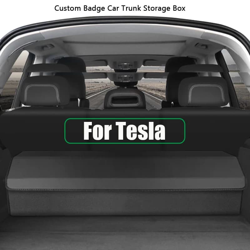 Organizer per Bagagliaio Auto Extra-Large Pieghevole per Tesla Model Y, Model 3 Highland, Model X, Accessori Interni