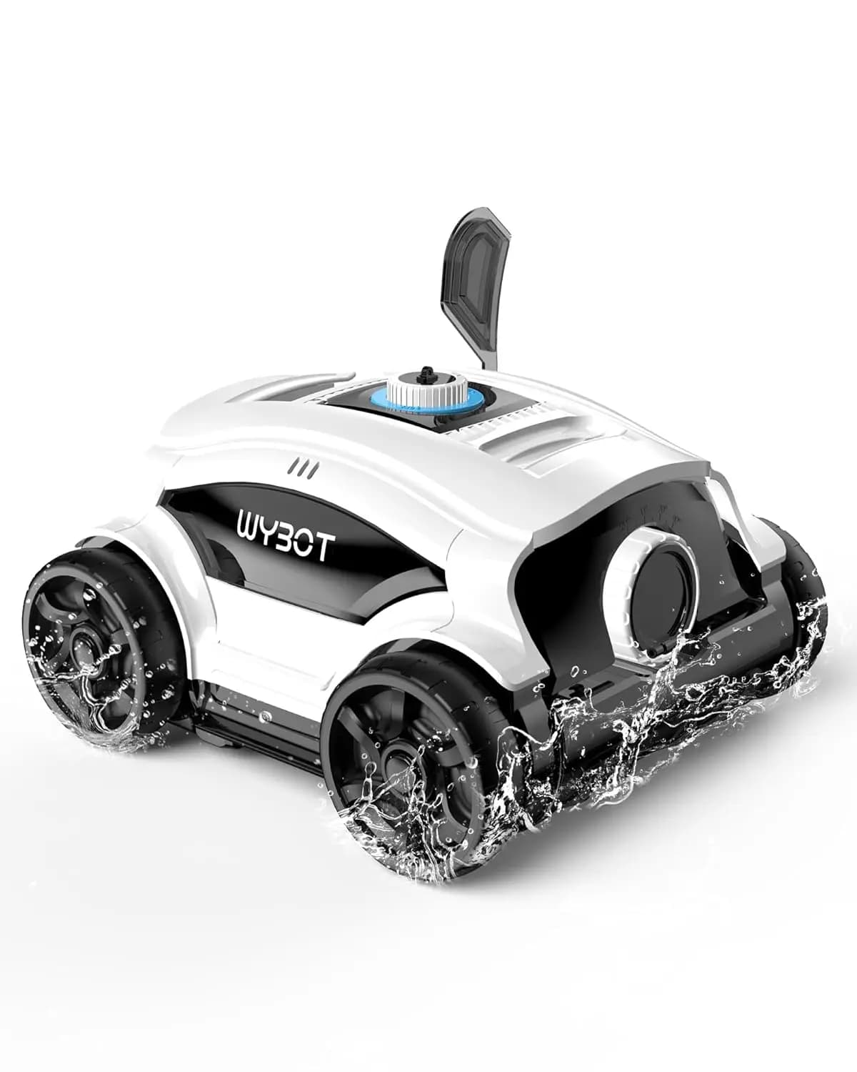 WY1103 Robotic Pool Cleaner, Cordless Pool Robot Vacuum with 50W Strong Suction,130 Mins Runtime, Self-Parking, Ideal, Custom