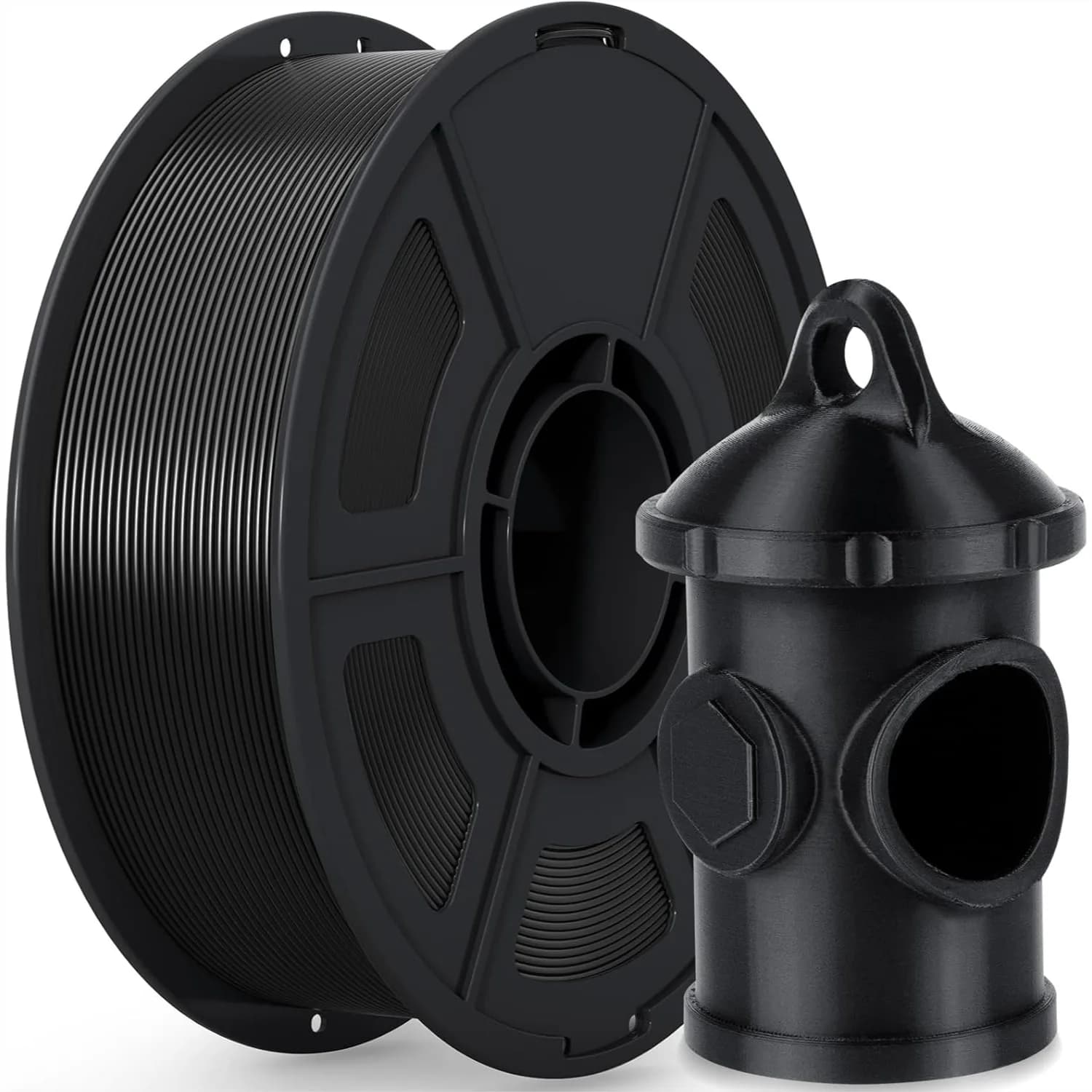 Filamento ASA 1.75mm Nero 1KG, Resistente ai Raggi UV e alle Intemperie per Stampanti 3D, per Parti da Esterno, Precisione Dimensionale +/- 0.02mm