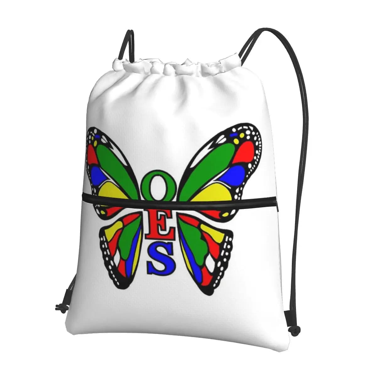 Zaini con logo Order Of The Eastern Star OES, borse portatili con coulisse, borse sportive, borse per libri, per uomo, donna, scuola