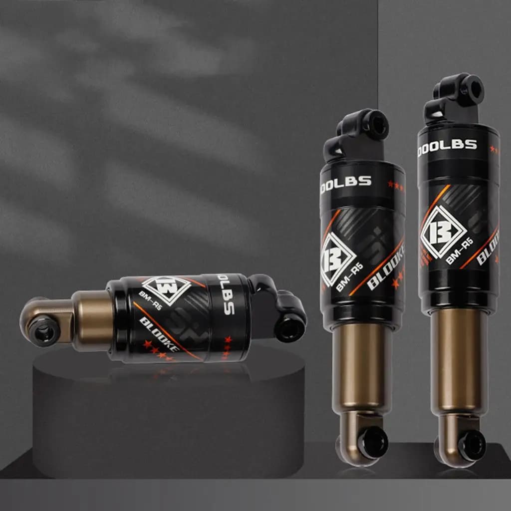 Adjustable Rear Shock Absorber for Cycle 150mm Aluminum Alloy Pump Rebuild Vibration Control for Electric Bike and Mountain Bike
