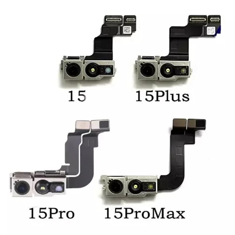 Fotocamera Posteriore Principale e Fotocamera Frontale per iPhone 14 15 Pro Max/14 15 Plus 14pro 15Pro con Modulo Flash e Cavo Flessibile Sensore