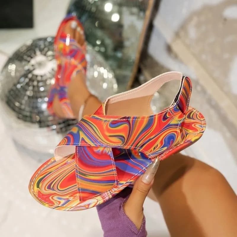 Women Summer Slippers Outdoor Flip Flops Flats New Colorful Slippers Korean Sandals Lightweight Slip on Shoes Slides Women