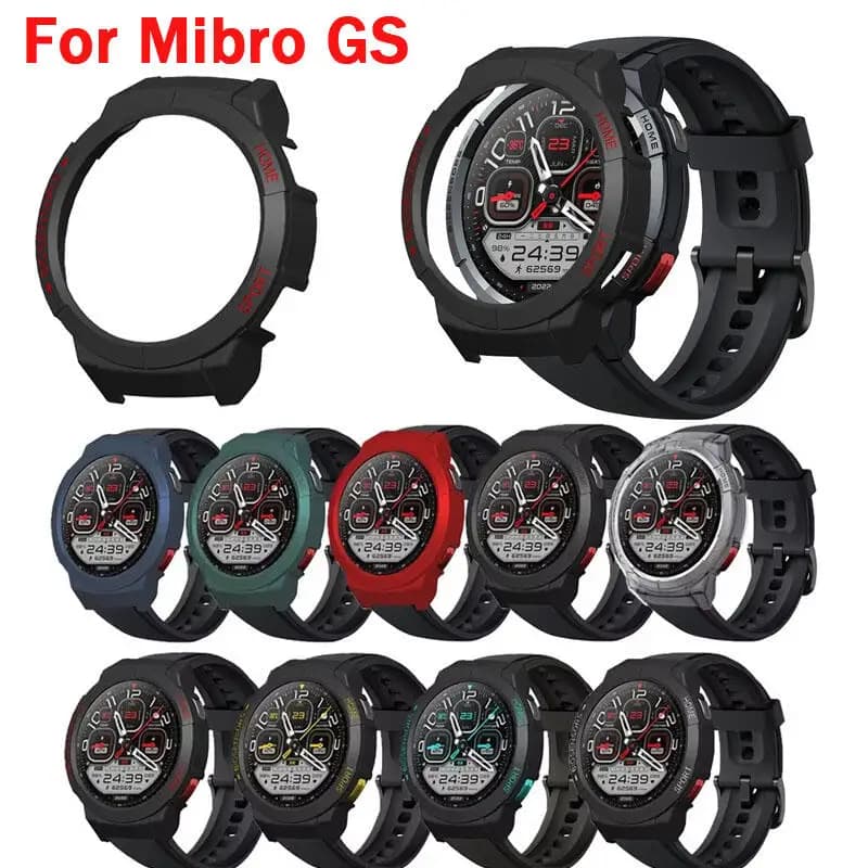 Custodia per orologio per PC per Mibro GS Hollow Anti-caduta Protezione antigraffio Shell per Mibro GS Smart Watch Custodia protettiva Accessori