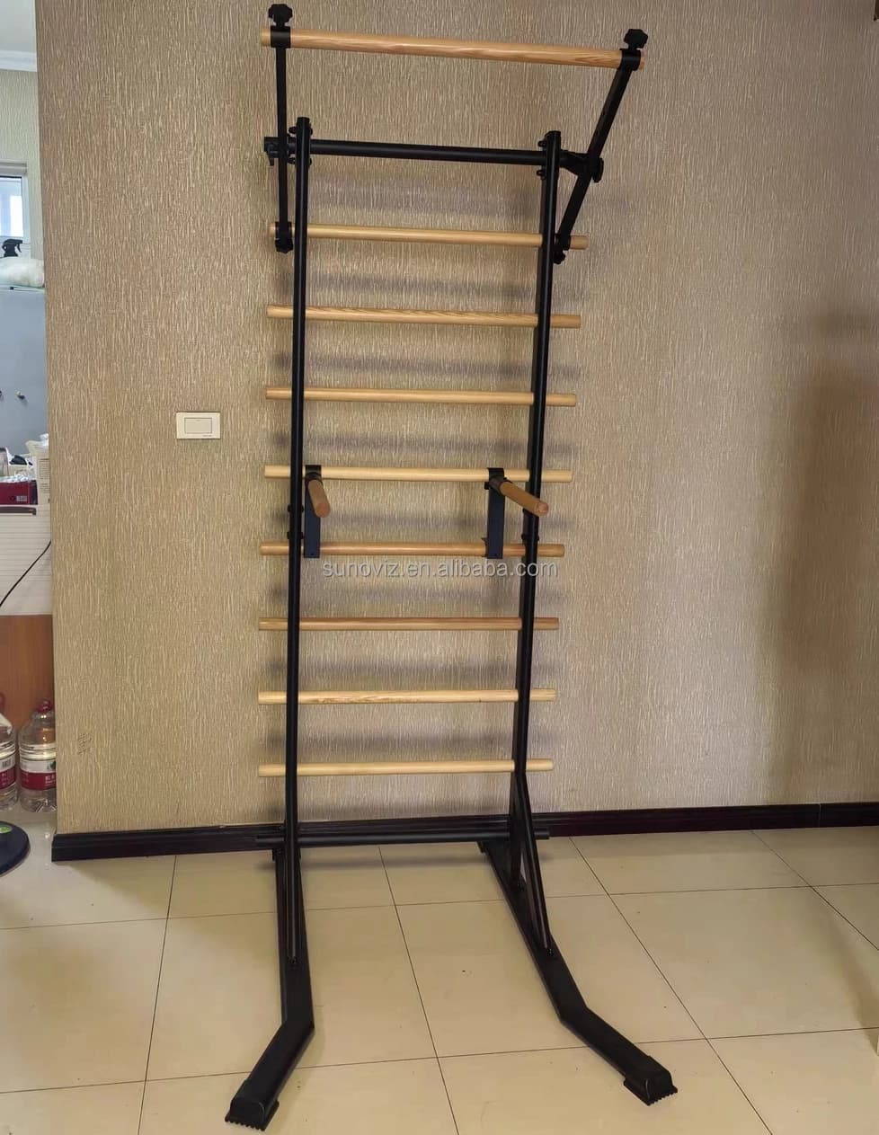 Barre parallele regolabili per trazioni e dip, scala svedese per bambini e adulti, attrezzatura per allenamento di forza e calisthenics per palestra domestica