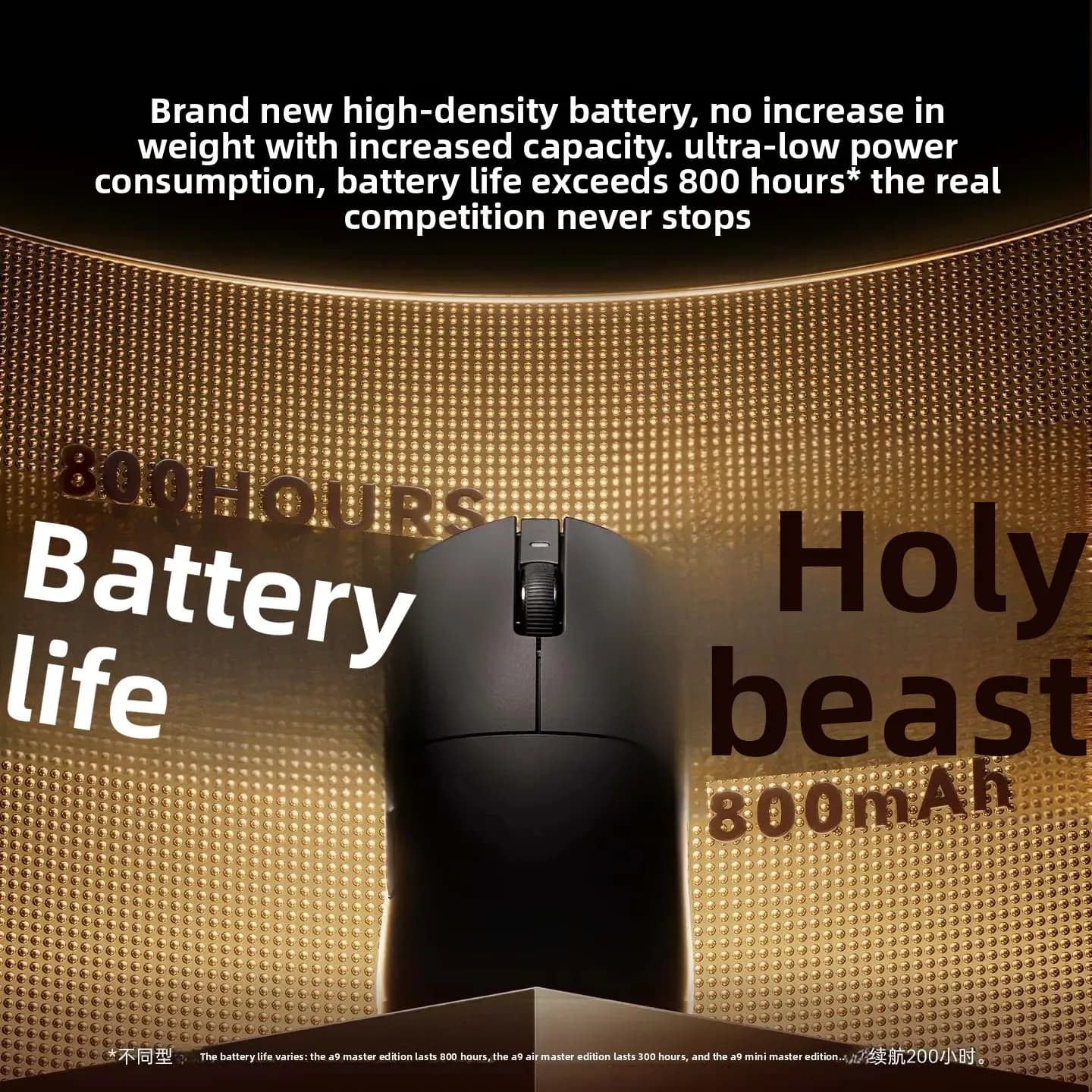 Mouse da Gaming ATK Dragonfly A9 MINI Ultimate Plus con Sensore PAW3955 Dual-8K, Mouse Ergonomico Leggero per E-sports