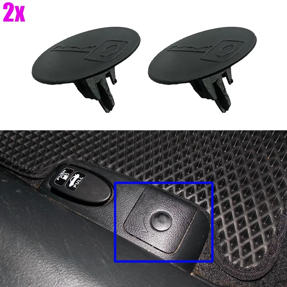 2X Car Fuel Tank Switch Boot Car Trunk KeyHole Cap Plug Clips Dustproof For Honda Civic 4D 8G 2006 2007 2008 2009 2010 -2012
