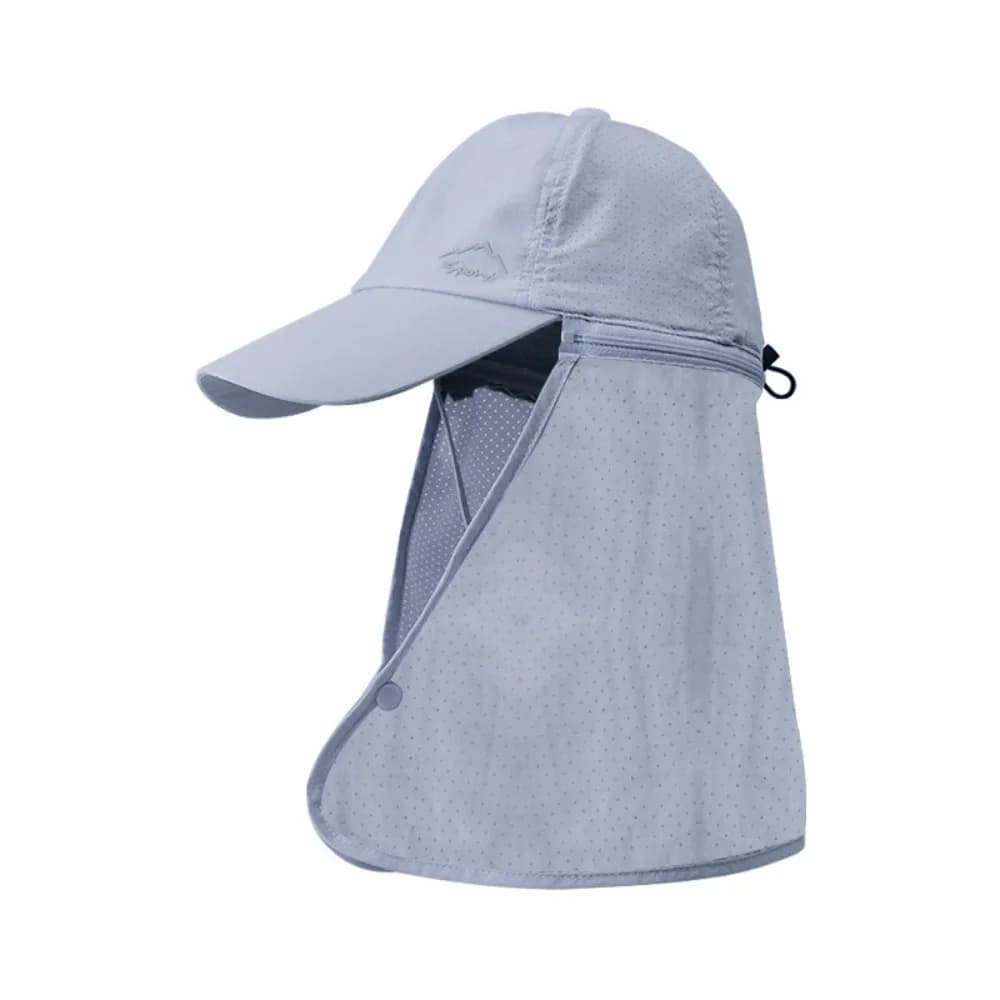 Maschera per il viso alla moda Uomo Cappello da sole a tesa larga Traspirante Crema solare Cappello a secchiello Maglia Scialle staccabile Berretto da pesca all'aperto Estate