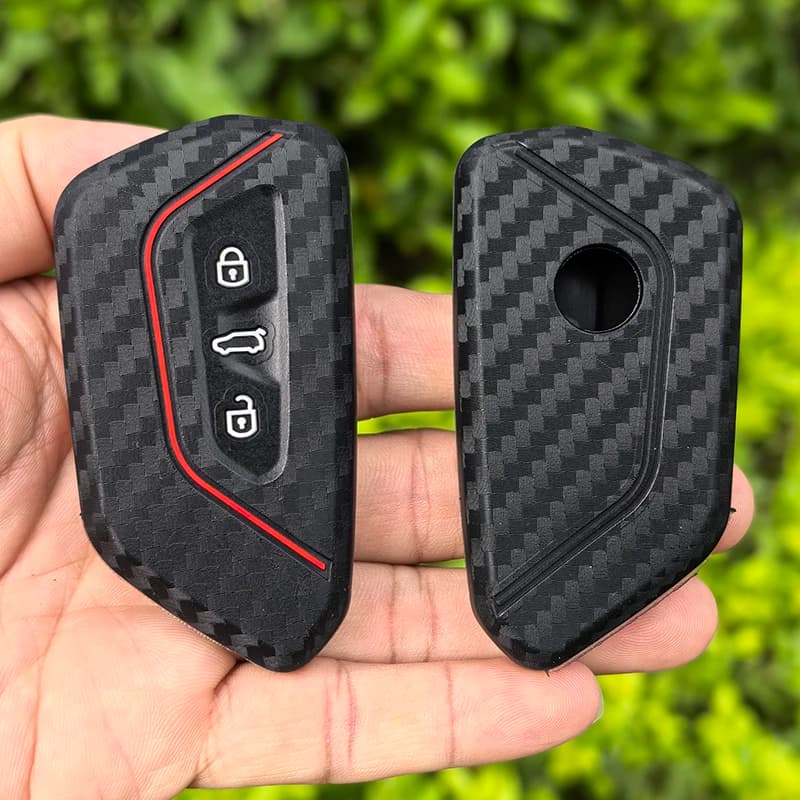 Silicone Key Case Remote Car Key Cover For Seat Leon Mk4 Cupra Formentor For Skoda Octavia A8 MK4 Mk8 For VW Golf 8 GTI ID 4