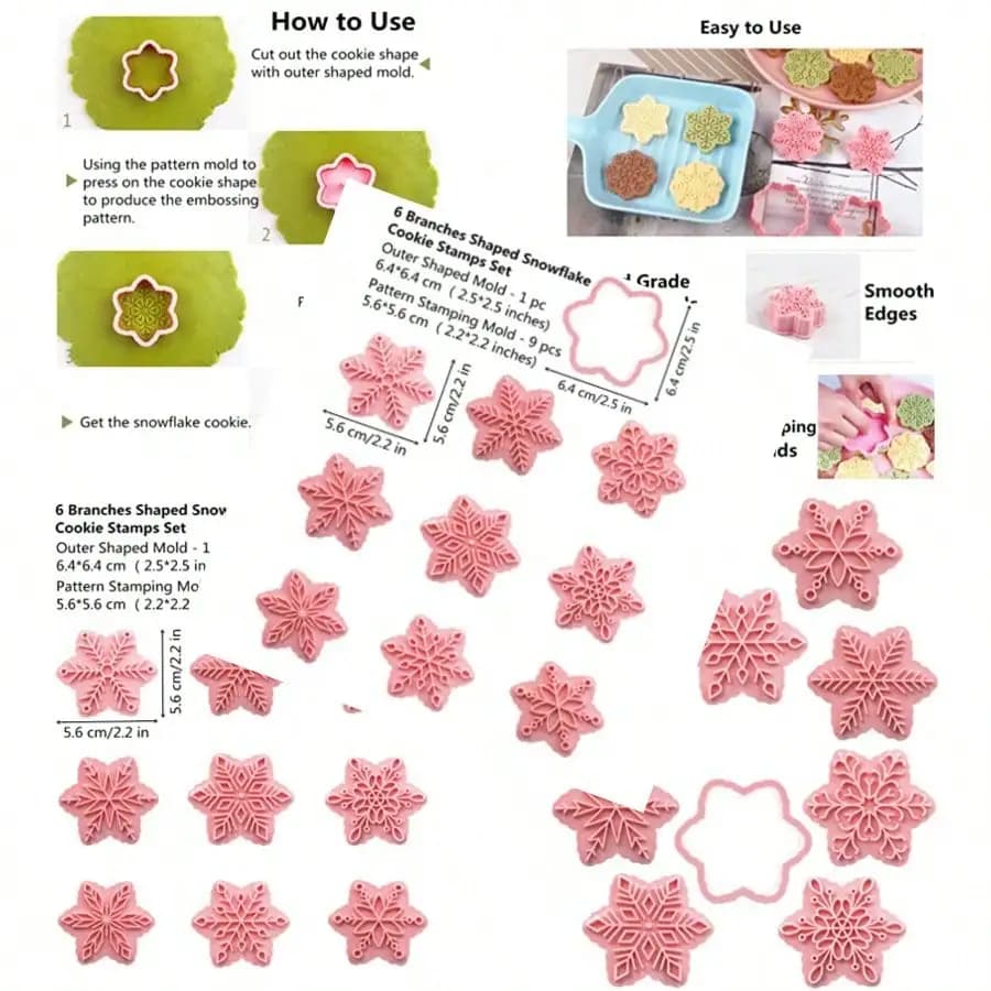 10 Pieces Mini Christmas Cookie Cutters 3d Raised Design Cookie Stamps Mini Gingerbread Snowflake Snowman Candy Baking Molds Christmas Ornament Cookie Cutter Set Christmas1 Christmas Christmas Decorations Christmas Pajamas Christmas Gifts Christmas Decor