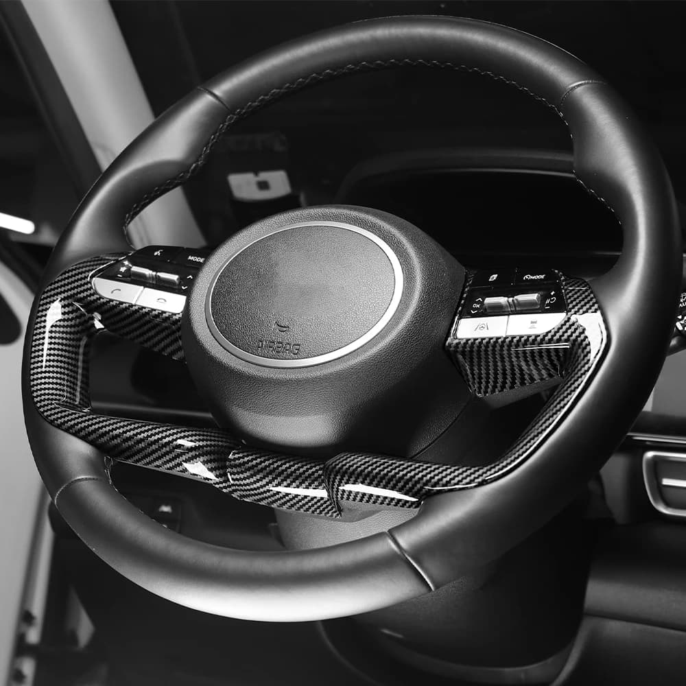 Steering wheel frame cover, steering wheel buttons panel accessories for Hyundai Tucson NX4 2022 2023 2024