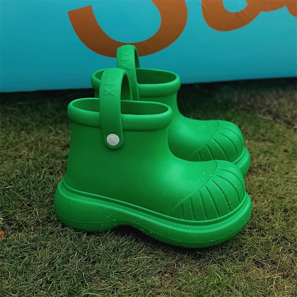 Adorable Waterproof Anti-Slip Korean Style Short Rain Boots for Women Outdoor High-End Feeling Water Shoes Viral Rain Shoes