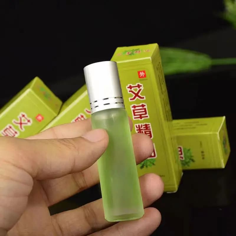 4 bottiglie Pure Nature Mugwort Extraction raschiando olio essenziale Moxa Artemisa oli massaggiatore migliora l'effetto della moxibustione