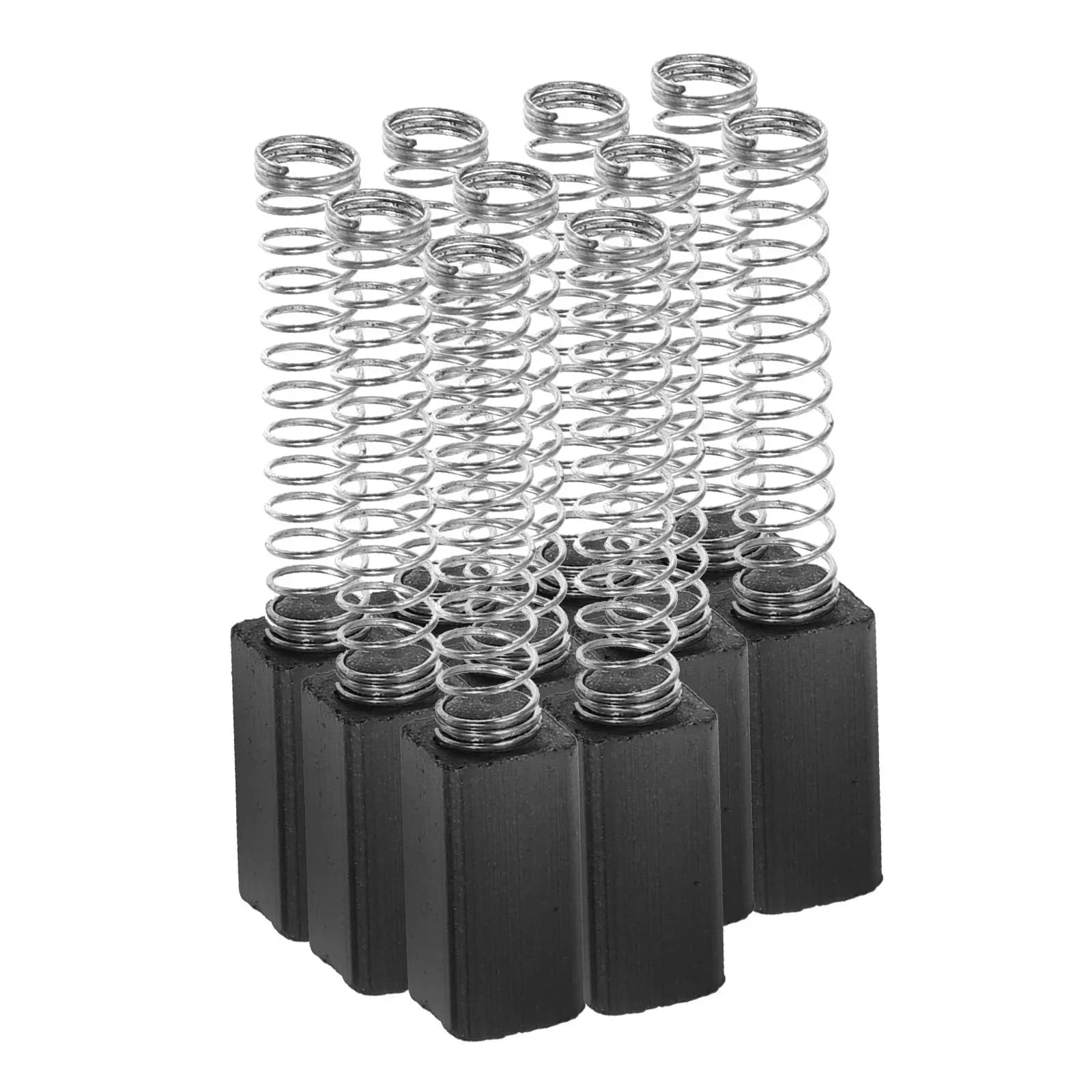 10 Pezzi Spazzole in Carbonio per Motore di Macchina da Cucire, Kit di Ricambio per Riparazione Overlock, Accessori per Piccoli Motori, Spazzole per Utensili Elettrici