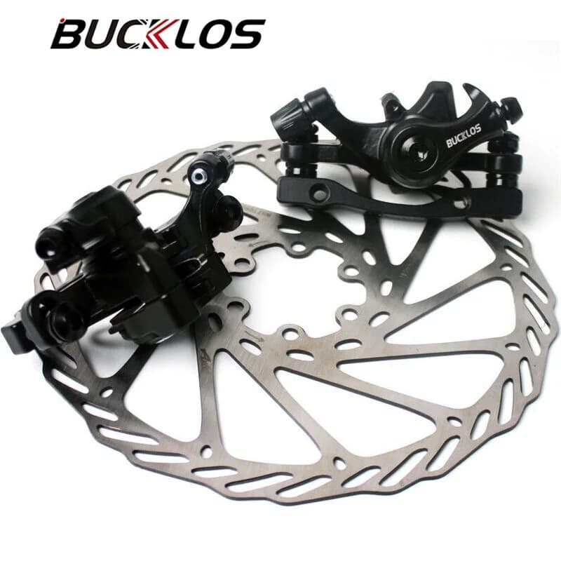 Bicycle Disc Brake Calipers 160MM Disc Brake Rotor Front Rear Aluminum Alloy Brake Caliper Universal Bike Line Pulling Brakes