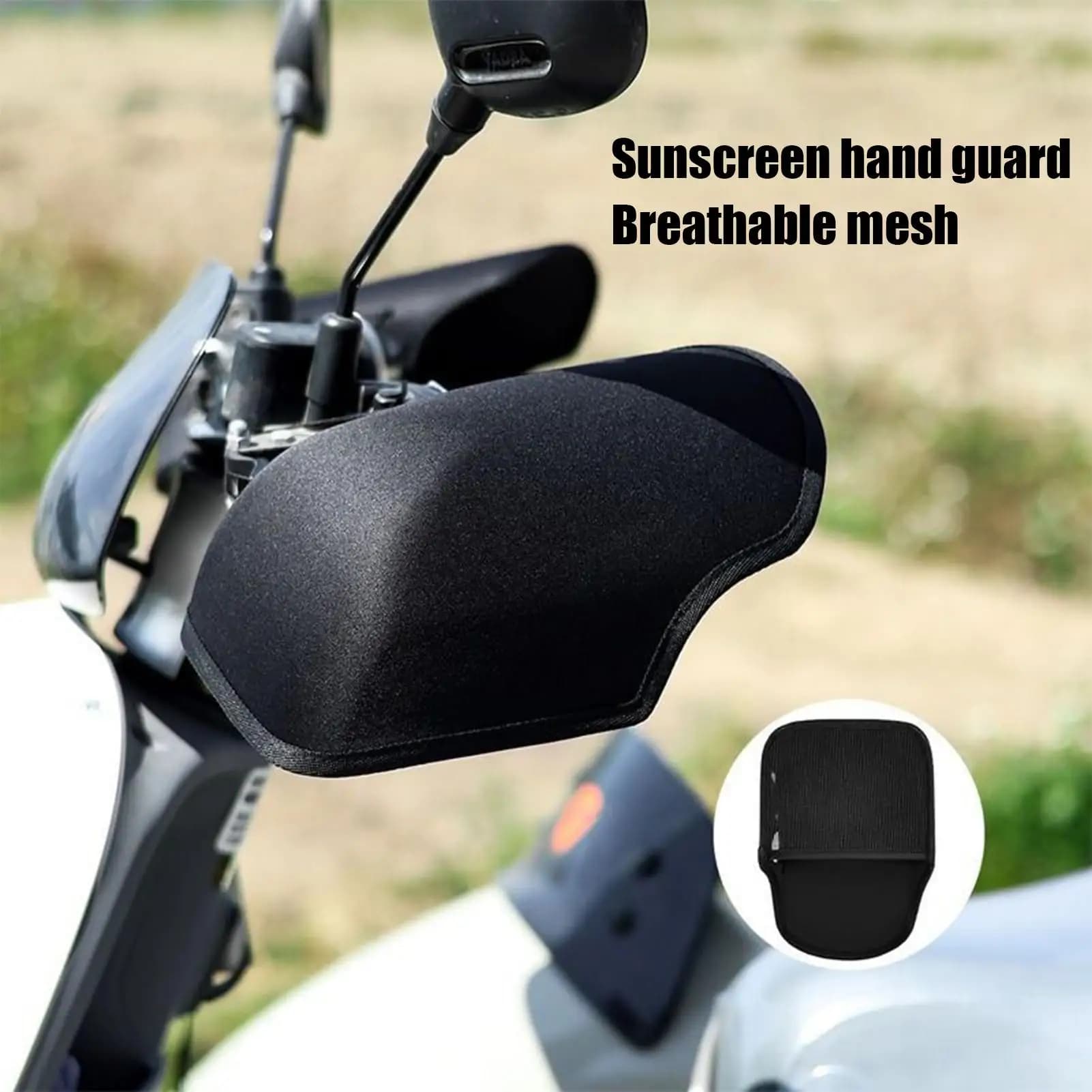 Guanti Parasole per Manubrio Moto, Protezione Solare, Antivento, Coprimani per Moto