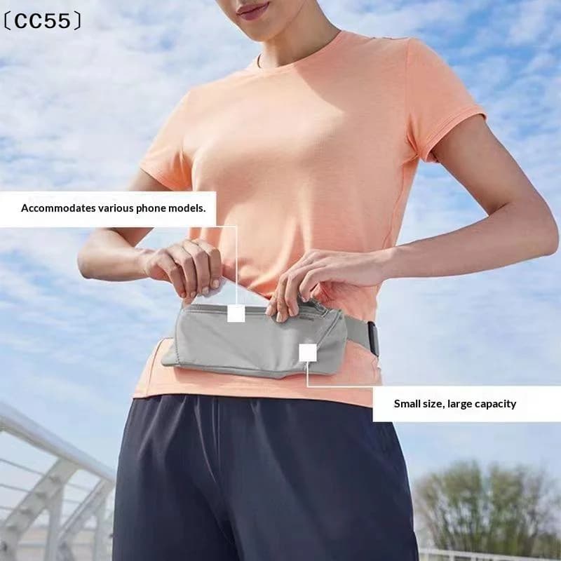 Marsupio Leggero da Corsa, Borsa Sportiva da Cintura, Porta Telefono, Marsupio Leggero da Palestra per Uomo e Donna, Borsa Fitness〔CC55〕