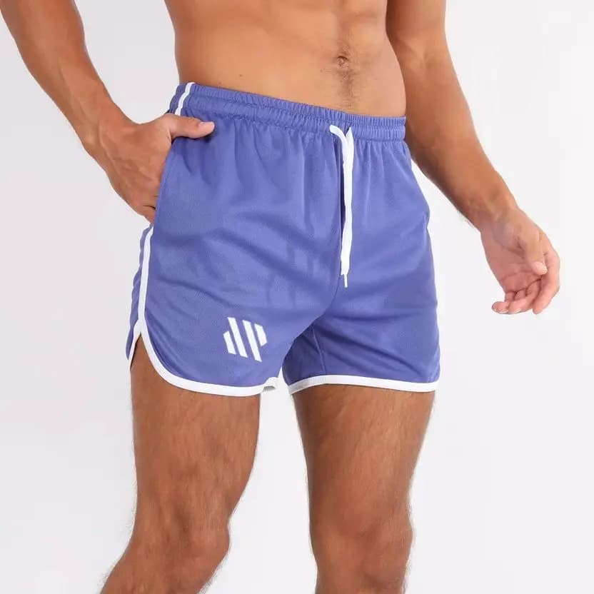 Nuovi pantaloncini da corsa in rete fitness sport da uomo ad asciugatura rapida casual traspirante allenamento attillato squat pantaloni a tre quarti estivi