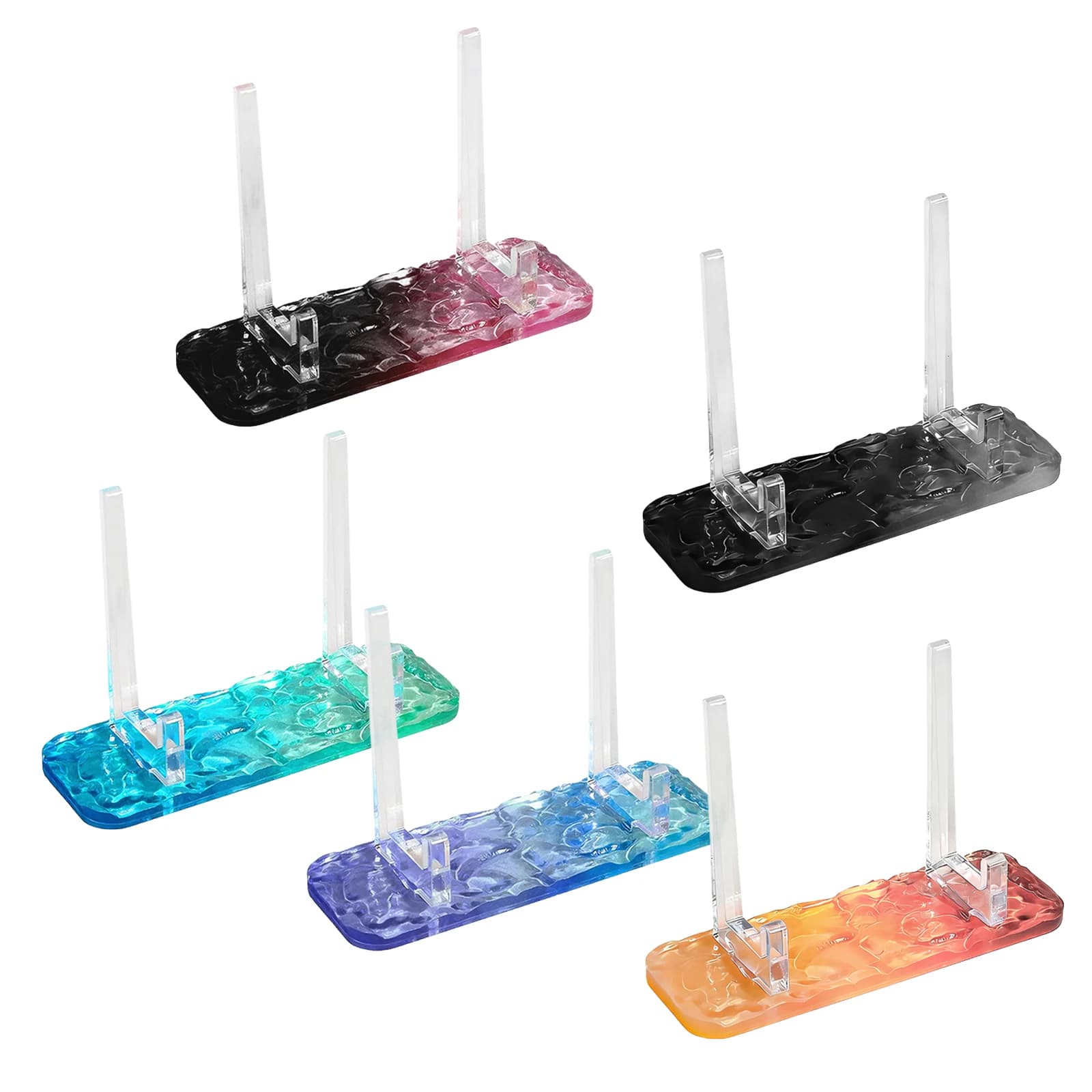 New Display Acrylic Transparent Cavalry Racks Beautiful Fashion Water Ribbon Frames Door Plate Support Brackets Home Decorations
