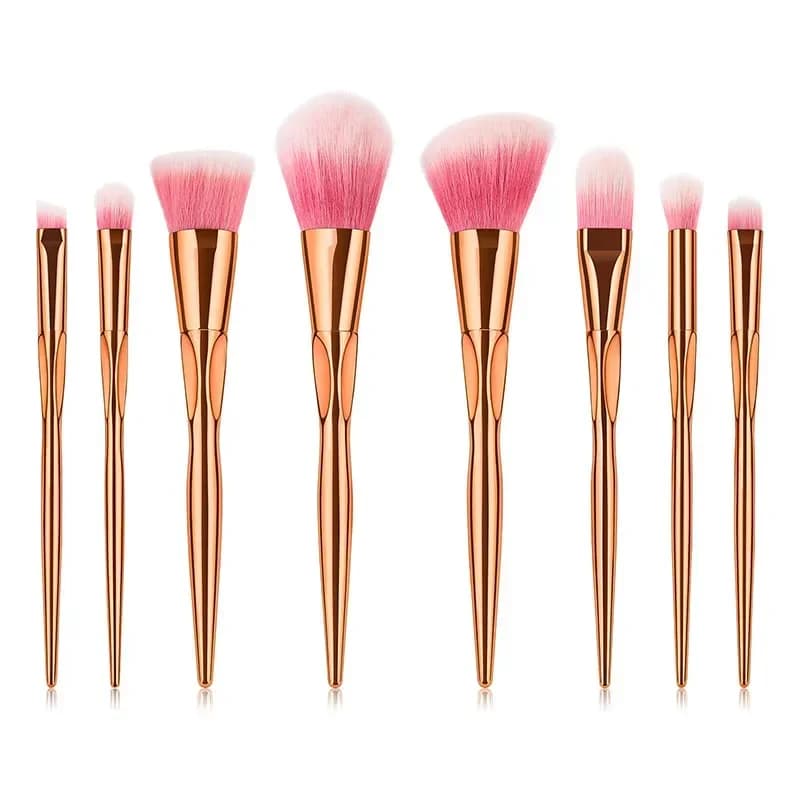 Set di pennelli per trucco da 5 pezzi, fondotinta, contorno, fard, occhi, viso, miscelazione, kit di pennelli per trucco, strumento cosmetico