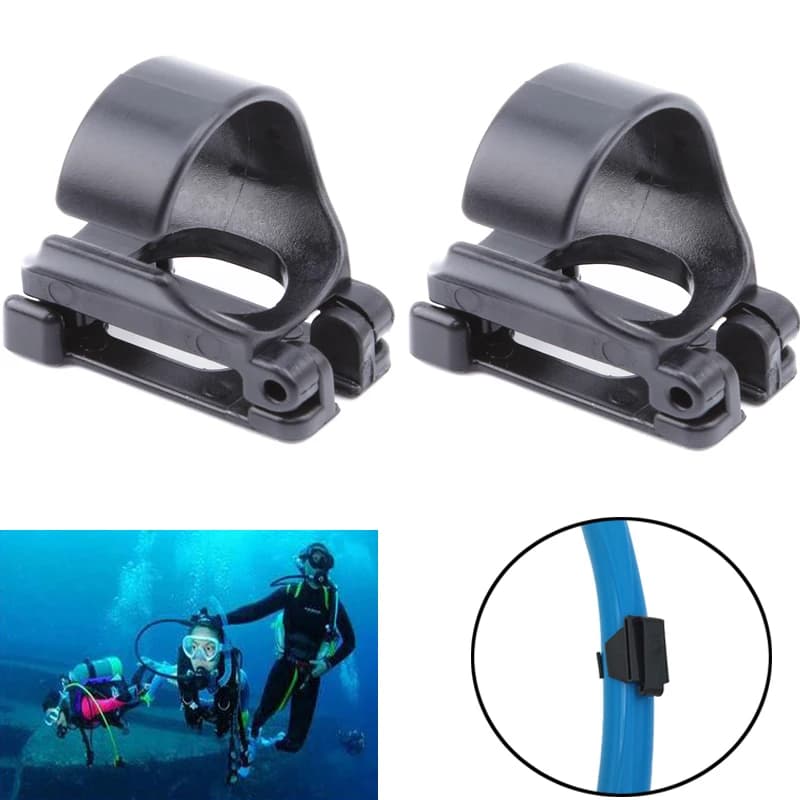 Universal Diving Silicone Snorkel Buckle Glasses Tube Silicone Clip Plastic Snorkel Mask Keeper Holder for Diving Diving