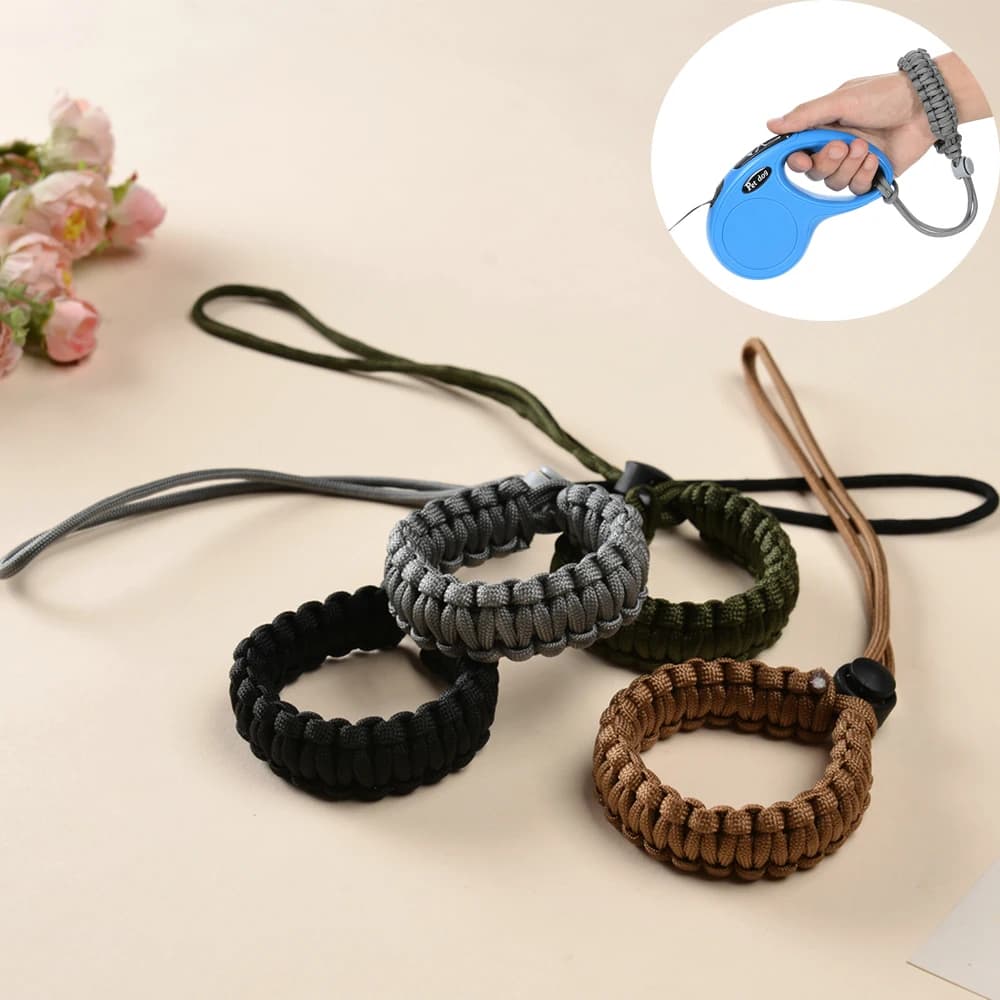Guinzaglio per cani a mani libere Polsino intrecciato regolabile Guinzaglio per cani Bracciale in nylon anti-smarrimento Corda per cani Camminare Escursionismo Accessori per animali domestici