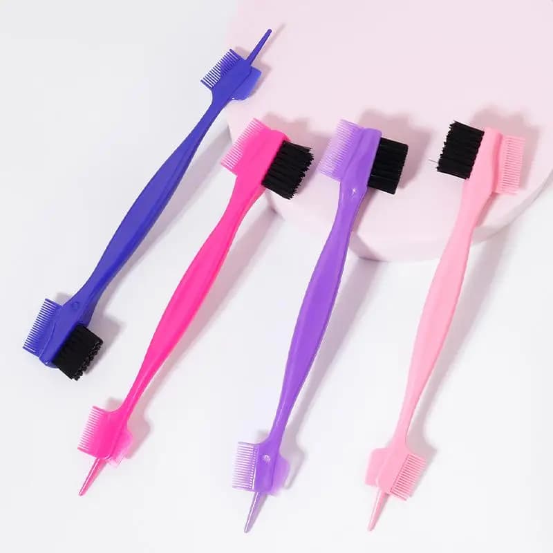 Spazzola per Sopracciglia a Doppia Testa Multiuso con Pettine per Mascara e Rifinitore per Capelli per Bellezza Quotidiana Rapida