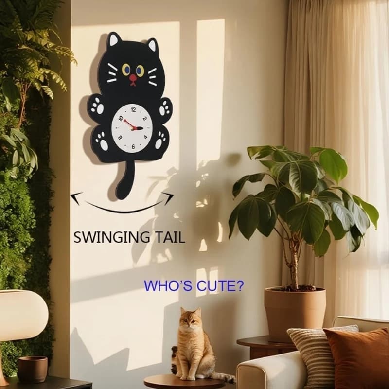 652F Decorative Animal Wall Clock for Indoor Bedroom and Kids Room Walls