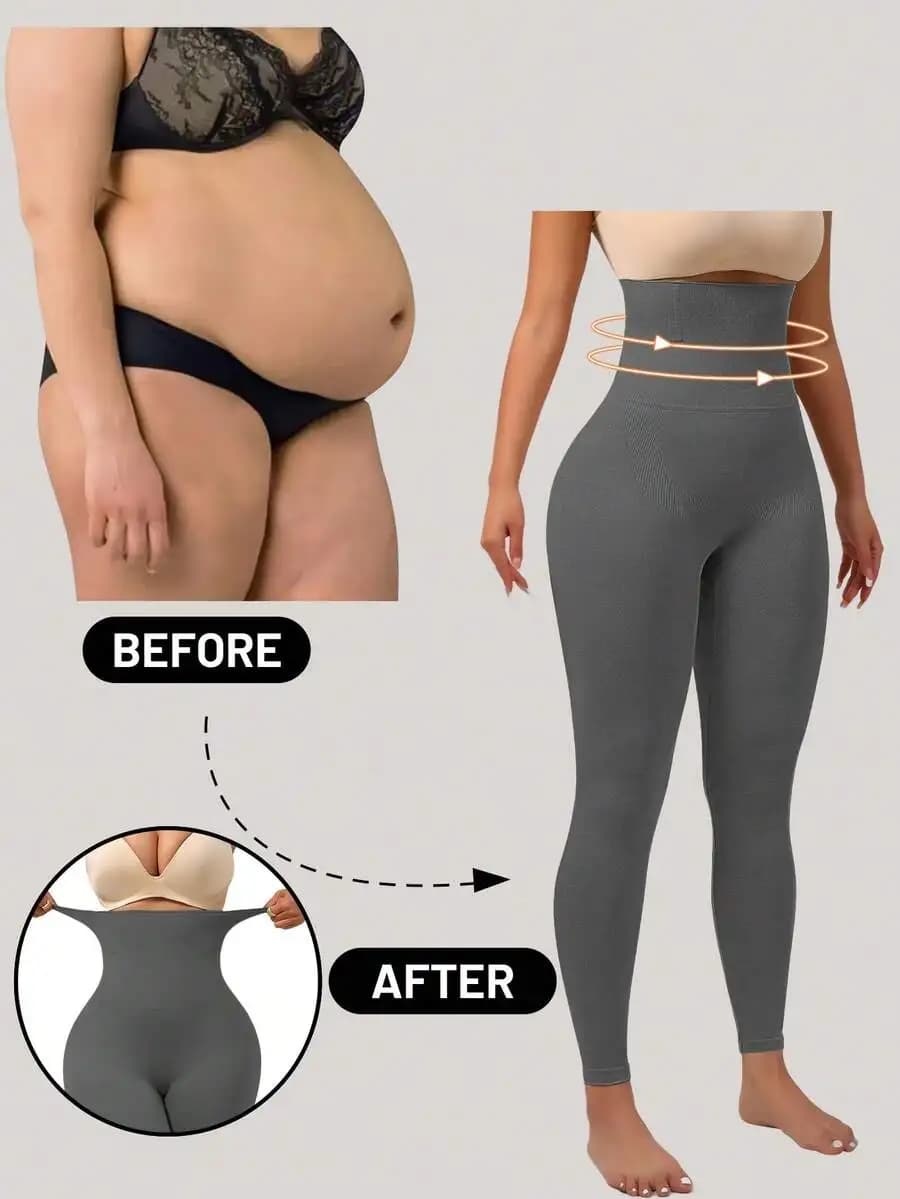 High Waist Leggings Models with Push-Up Effect, Shapewear Yoga Pants