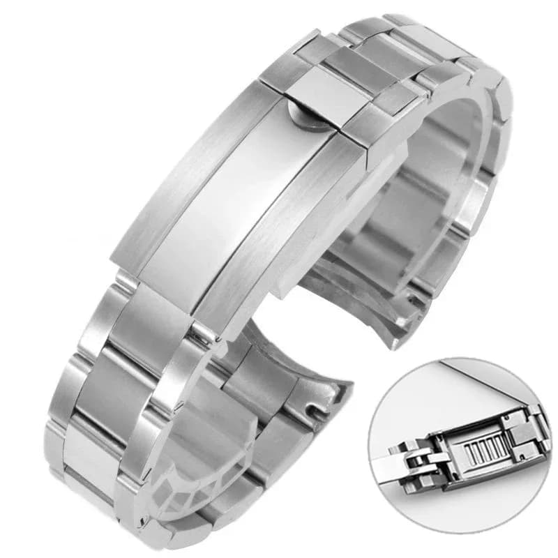 Bracciale in metallo per cinturino Oyster in acciaio inossidabile per Rolex SUBMARINER DAYTONA GMT cinturino per orologio da uomo d'affari cinturini da 20 mm