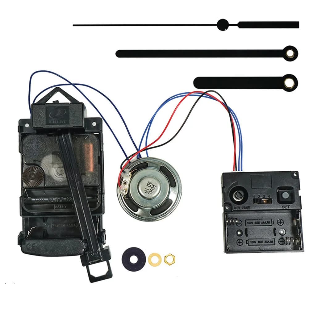 Movimento dell'orologio a pendolo con carillon musicale Strumento pratico per la riparazione e la sostituzione dell'orologio alimentato a batteria al quarzo