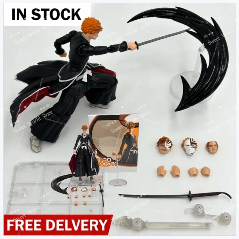 NEW - Available: Action Figures by Ichigo Kurosaki from Bleach, Modellino Quare Enix, Classical Toys of the Japanese Soul