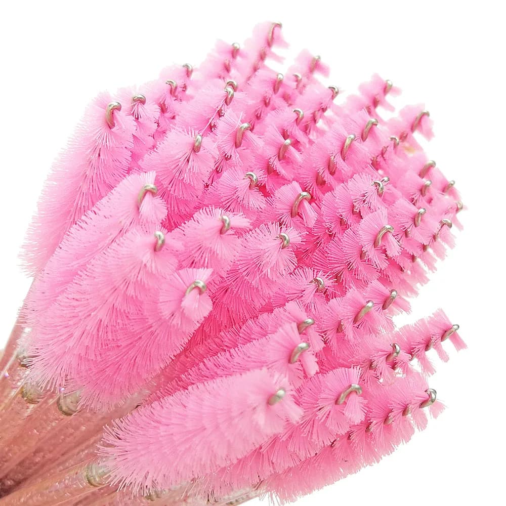 50 Pieces Disposable Brushes for Eyelashes, Extension Tools Eyelashes, Eyebrow Brushes, Mascara Applications, Cosmetic Brushes for Eyes
