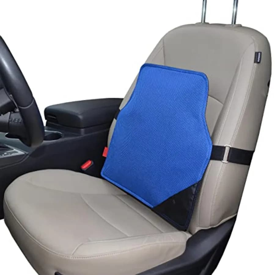 Cuscino per sedia da ufficio JazzRX 3-in-1 con supporto lombare per sollievo immediato dal dolore, tecnologia Air-Cell, cuscino ortopedico lombare per auto