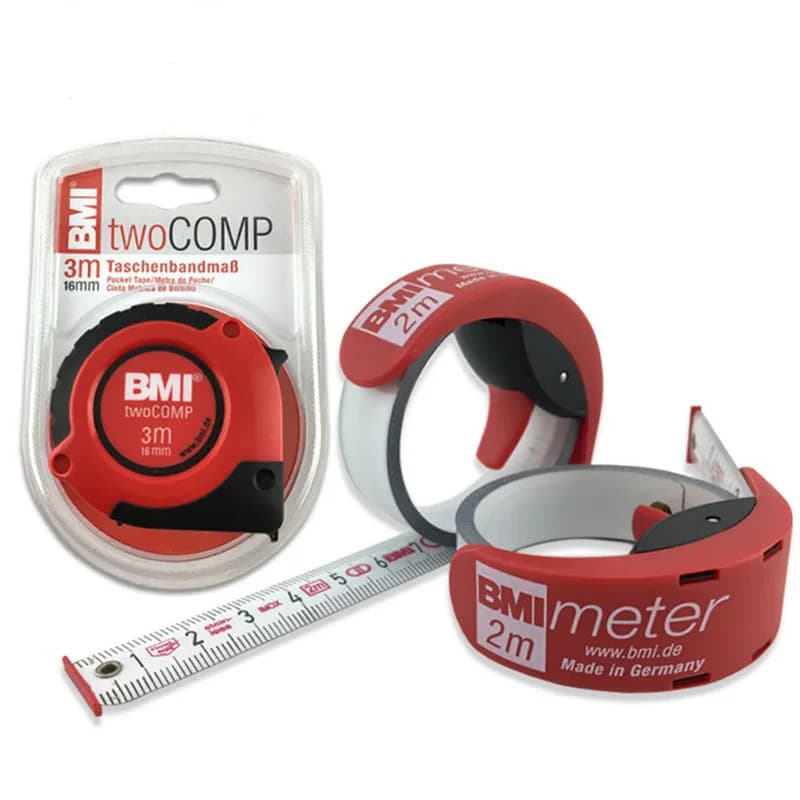 BMI Meter bmimeter tape meter 2 m ruler Stopper belt clip metric and imperial fast measuring tape