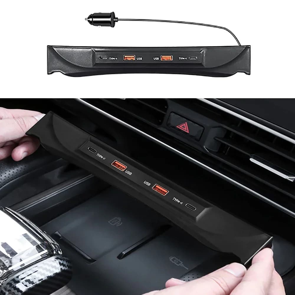 Car Central Control Docking Station Fast Charging Special Vehicle Charger Cigarette Lighter Adapter Extender For Jetour Traveler