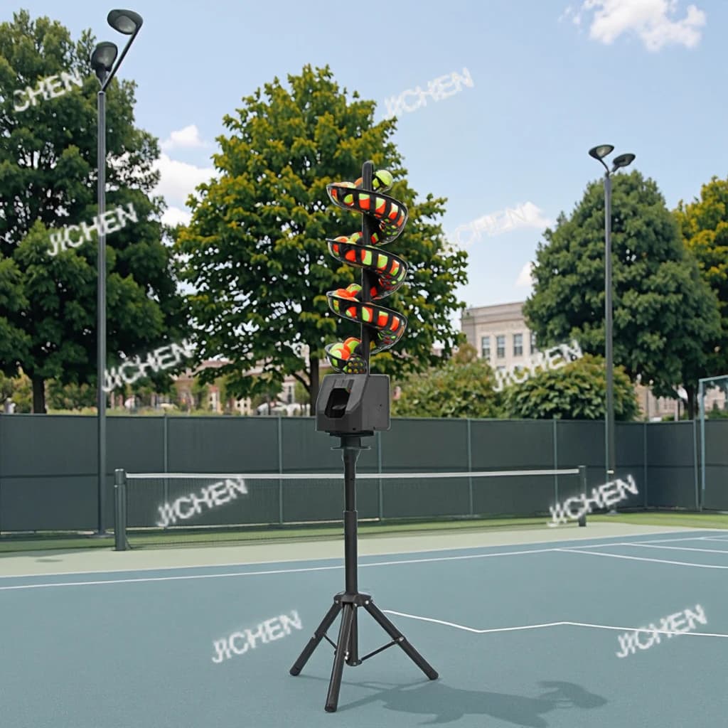 Nuova Macchina Lanciapalle Doppia per Sport con Controllo Intelligente tramite App, Struttura Rotante Regolabile in Plastica per Tennis