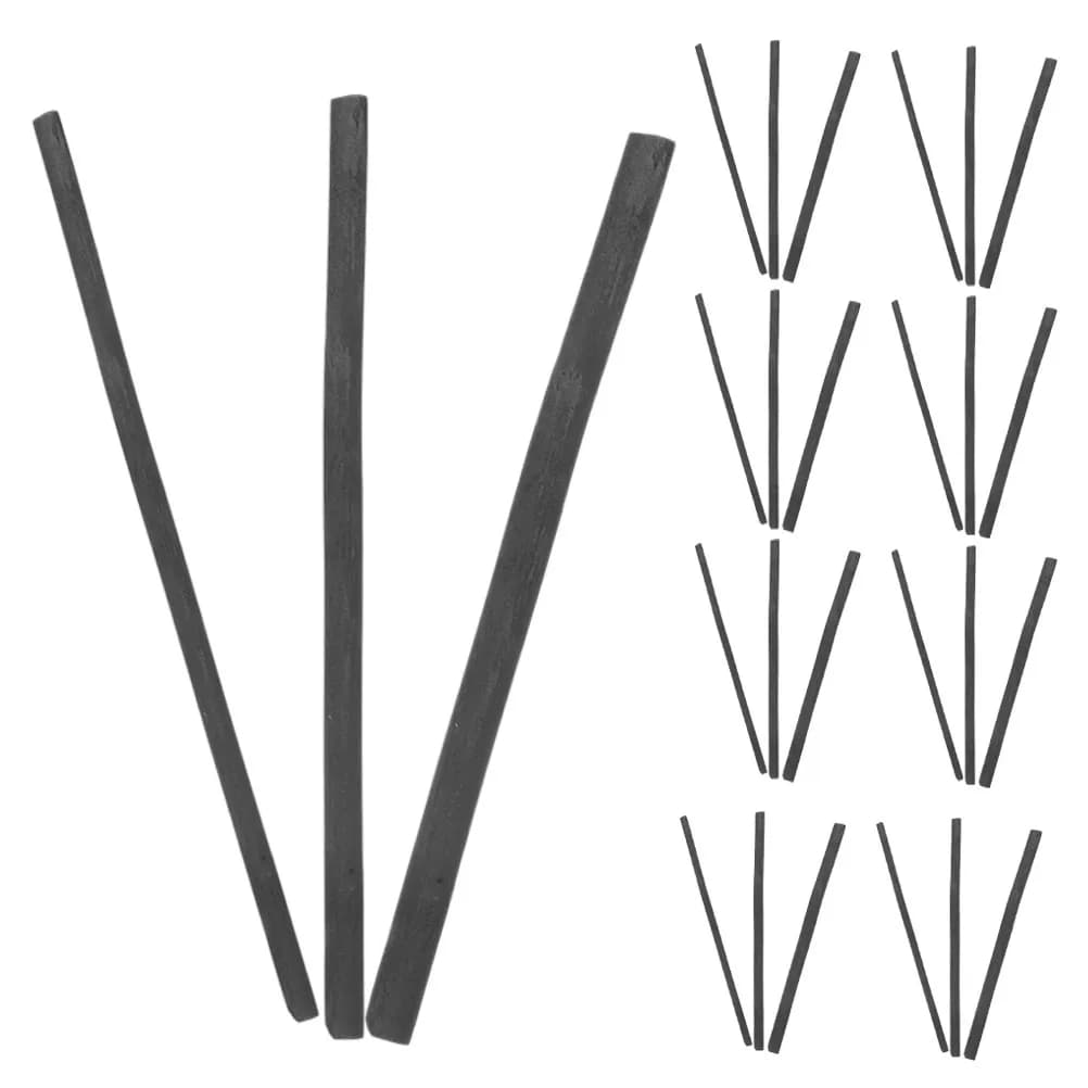 25Pcs Compressed Charcoal Sticks Charcoal for Painting Sketching Drawing Shading Artist Hobbyist Students Teens Adults Thick