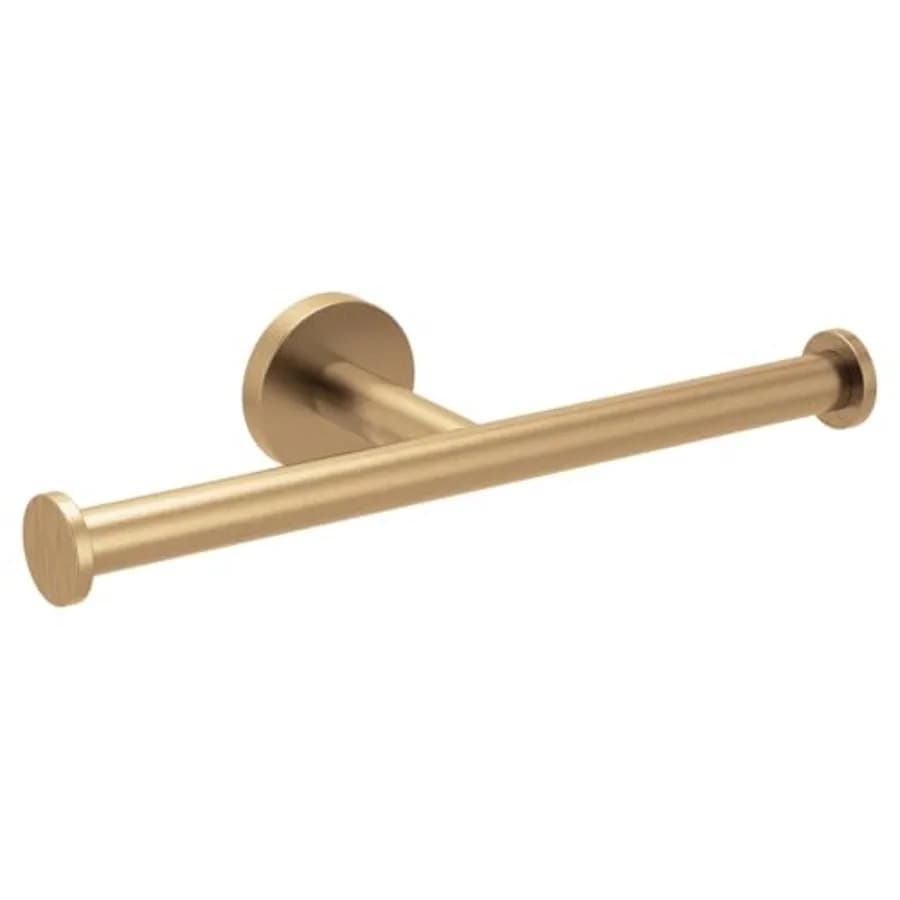 Portarotolo Doppio per Carta Igienica Moderno in Oro Bronzato per Uso Domestico con Design Elegante e Costruzione in Metallo Resistente
