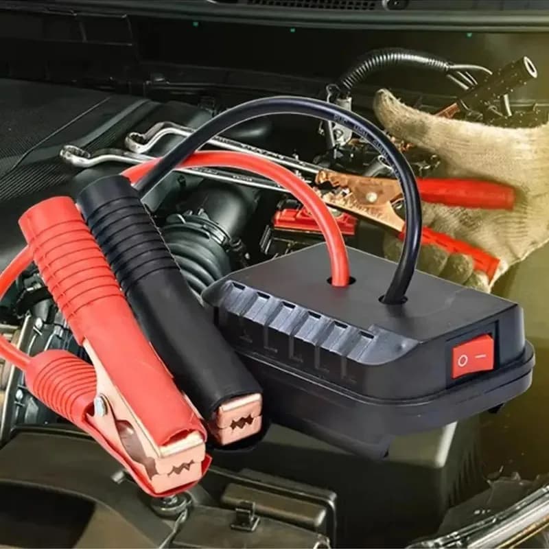 Caricabatterie Convertitore per Batteria al Litio Auto, Accenditore Automatico, Avviatore d'Emergenza per Auto, Power Bank, Booster di Avviamento, Accessorio