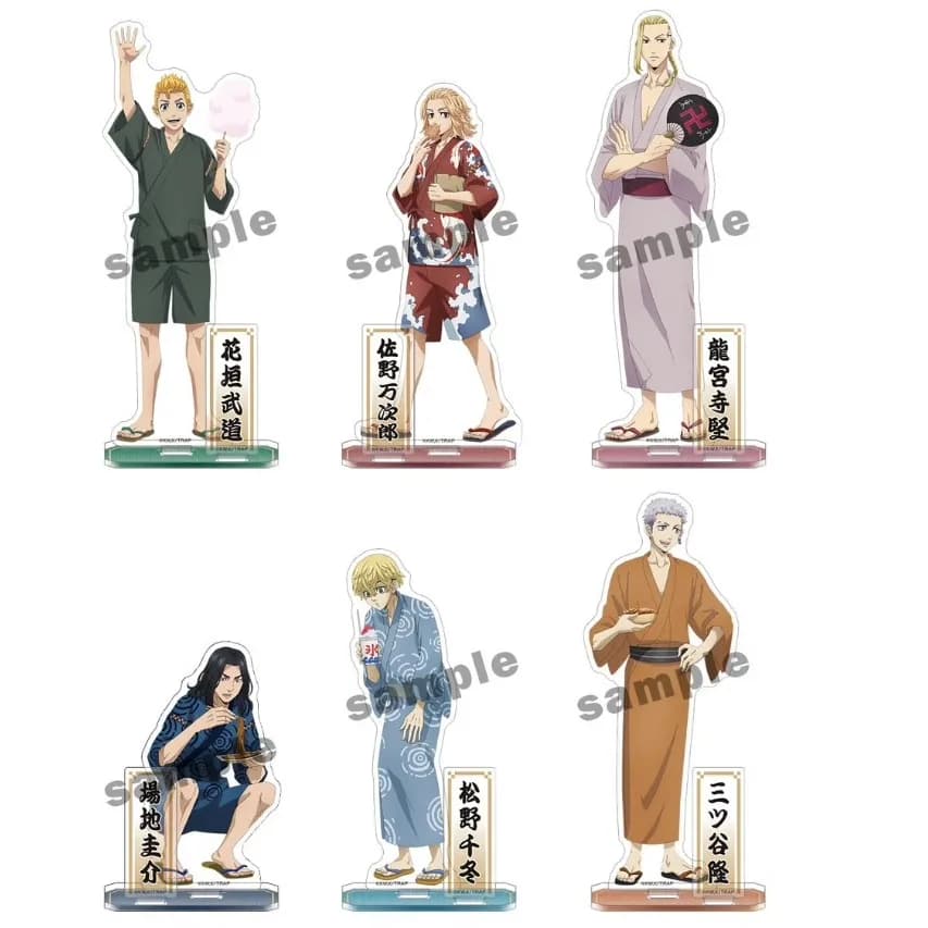 Gioco Chifuyu Manjiro Keisuke Takemichi Mitsuya Takashi Draken Acrilico Stand Doll Anime Figura Modello Piastra Cosplay Giocattolo per il Regalo