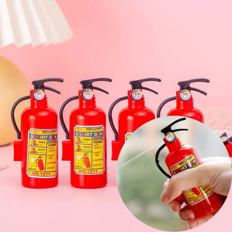 5 Pezzi Mini Giocattoli d'Acqua a Forma di Estintore, Giochi Estivi da Spiaggia per Esterni, Divertenti Gadget per Feste, Celebrazioni e Regali