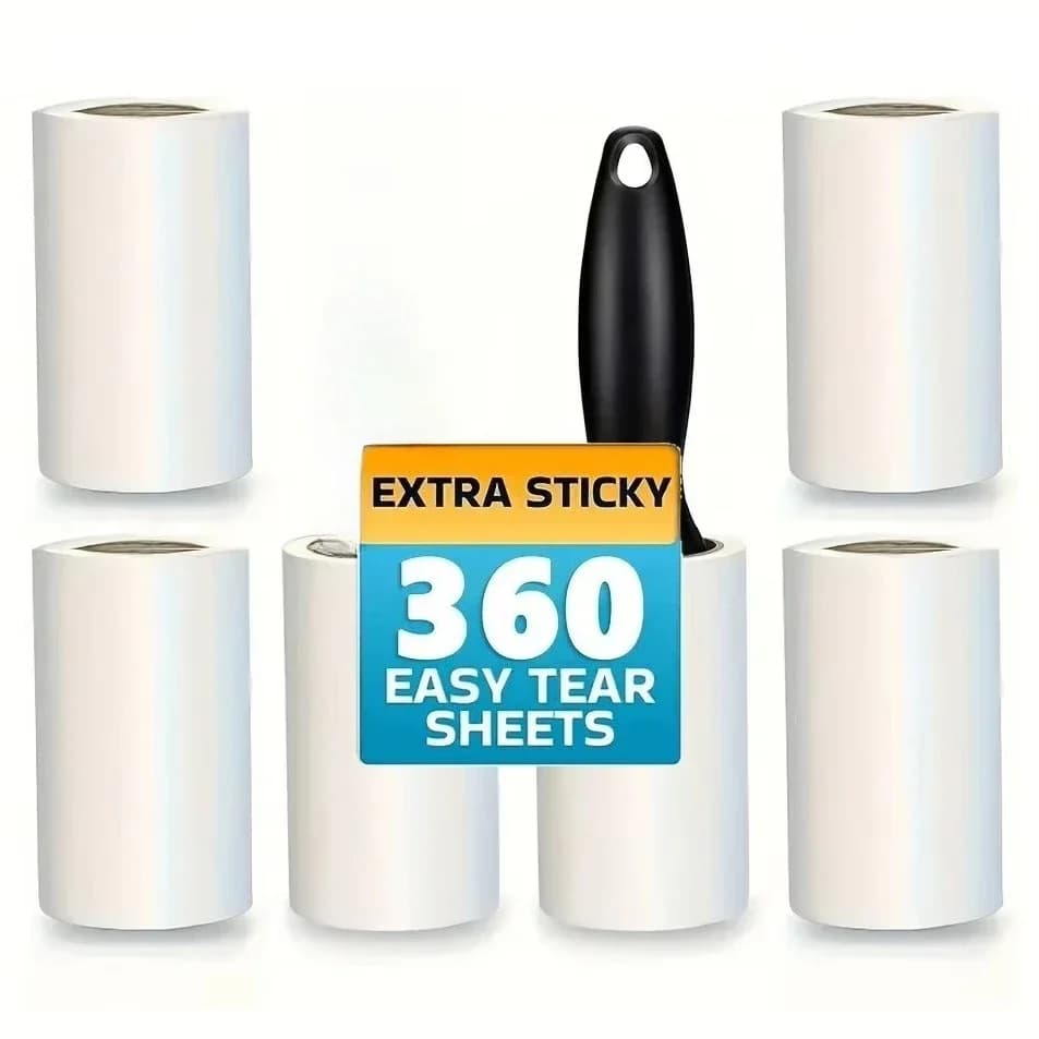 NEW Ultra Sticky Adhesive Lint Roller Pet Hair Fur Remover for Clothing Furniture Carpets Car Interior Home Office Cleaning Tool
