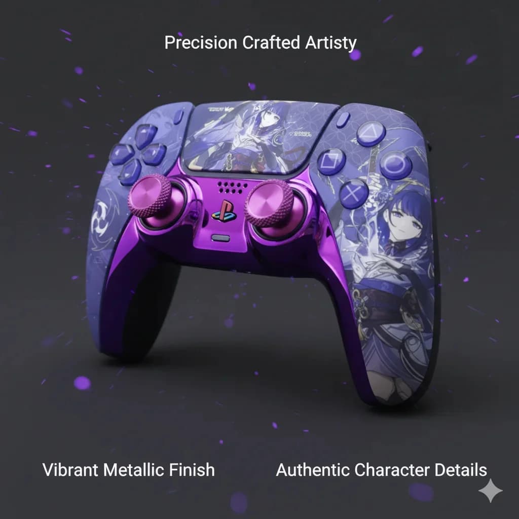 Guscio di ricambio fai-da-te per controller PS5 Design personalizzato per DualSense con Fantasy Art e accessori da gioco personalizzabili